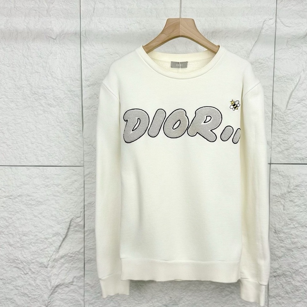 Authentic Dior Cream Crewneck Men's Sweater